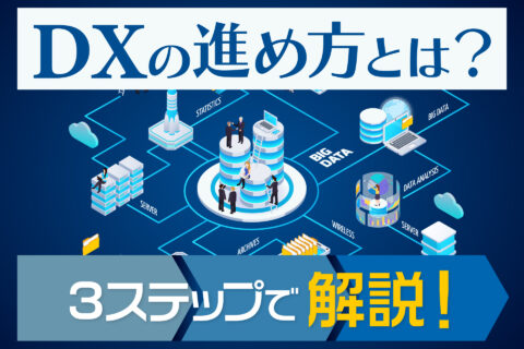 DXの進め方とは？3ステップで解説！